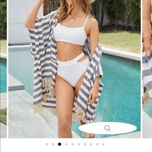 Brand new vici swimsuit kimono coverup with tags